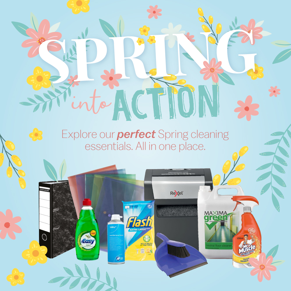 SMARTBUSUK's tweet photo. Spring clean with SMART products!💜💐

#businesssupplies #springclean https://t.co/k8LntG2DTq
