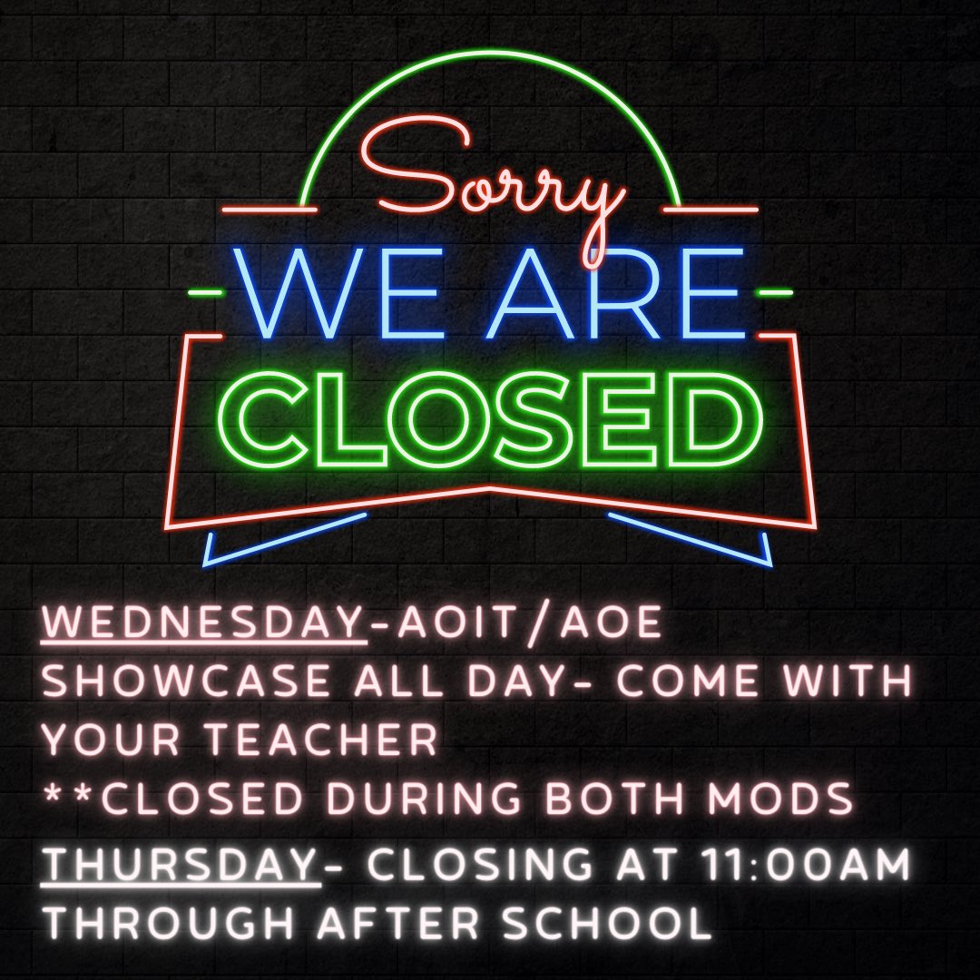 rbr_LibraryMC's tweet image. Schedule changes 5/24 &amp;amp; 5/25