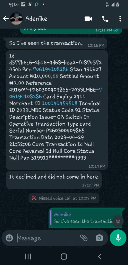 lacustomercare's tweet photo. @NkirukaNistoran @UBAGroup @UBACares this is the respinse from the vendor you said received the money i was debited, and they stated clearly here with evidence that the money is not in their account. @UBA pls refund my 10,000 naira. Since 29/04/2023. I have waited enough. #Oppressors #Fraudstars https://t.co/ae7dQhi2rJ