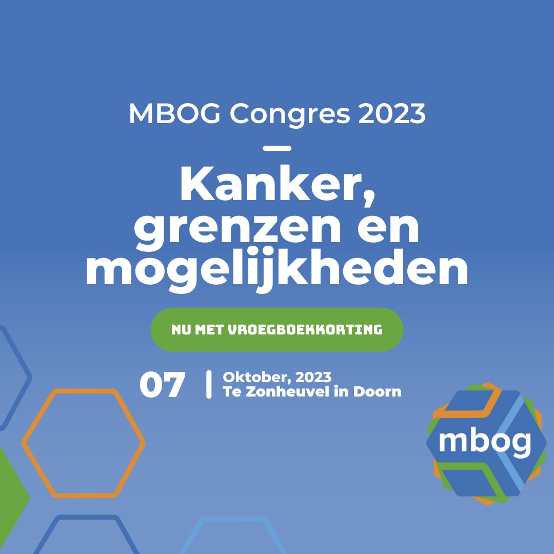 Boek nu met vroegboekkorting je entree voor het integrale, professionele congres over kanker, grenzen en mogelikheden.
mbog.nl/evenementen/co…