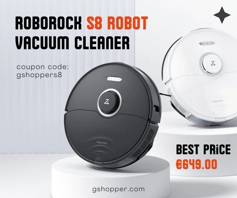 Gshopper_'s tweet photo. 🤖Level up your cleaning game with the Roborock S8 Robot Vacuum Cleaner! Say goodbye to dust and dirt with its powerful suction and smart navigation.
(Coupon Code: gshoppers8)
🌪Check out on Gshopper! https://t.co/glkI1LFxRM
🛍#HotSale #Discount #Coupon #Robot #Cleaning #Gshopper https://t.co/E0JlSdxO7C
