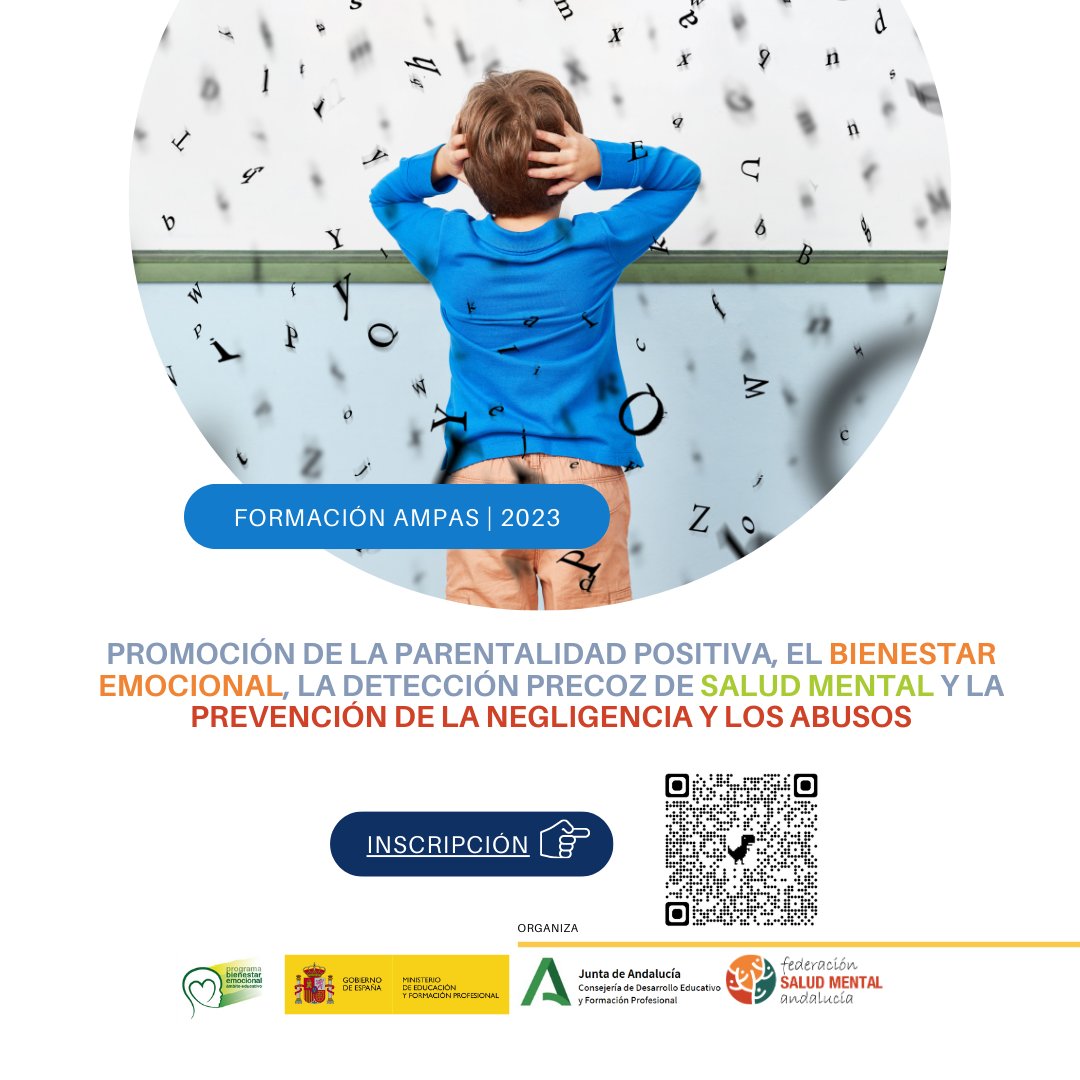 Jornada formativa “Promoción del bienestar emocional, la detección precoz de la salud mental y la prevención de la negligencia y los abusos”, organiza <a href="/EducaAnd/">Consejería Desarrollo Educativo y FP</a>