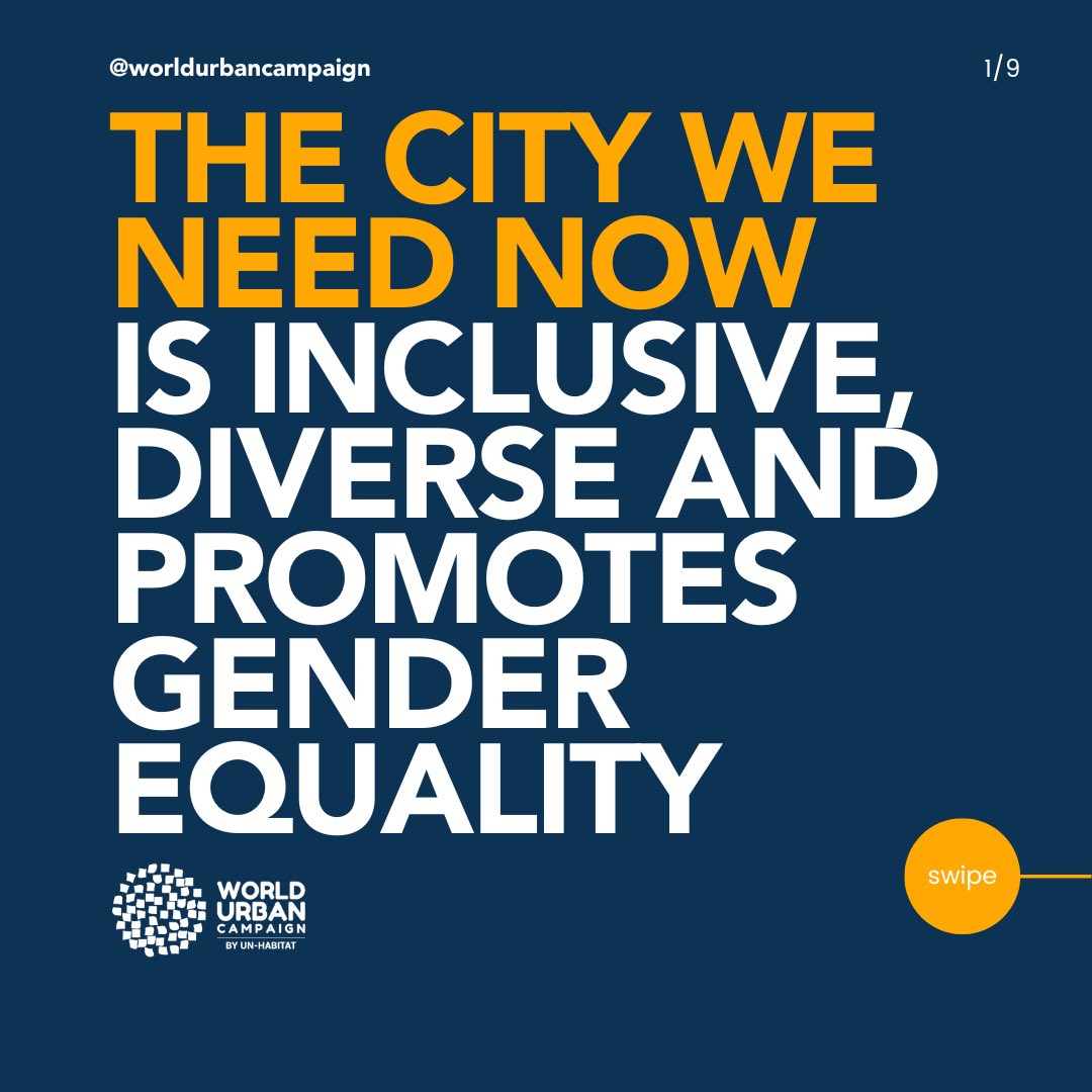 urbancampaign's tweet photo. UN Habitat World Urban Campaign Principle 4 prioritizes creating inclusive cities for all, promoting gender equality in urban planning and decision-making. #TCWNN #wuc #worldurbancampaign https://t.co/7D7P0E8Rsr