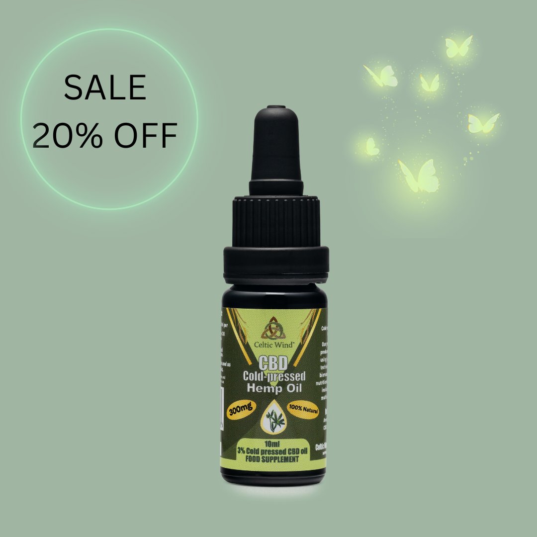 CelticWind_IRE's tweet photo. SALE!
Save 20% on our 10ml 3% CBD Oil now! 

Add the product to your cart &amp; your discount with automatically apply. 
For a limited time only. While stock lasts. 

https://t.co/YK9FMIt9tf https://t.co/f0vKDjFgkk