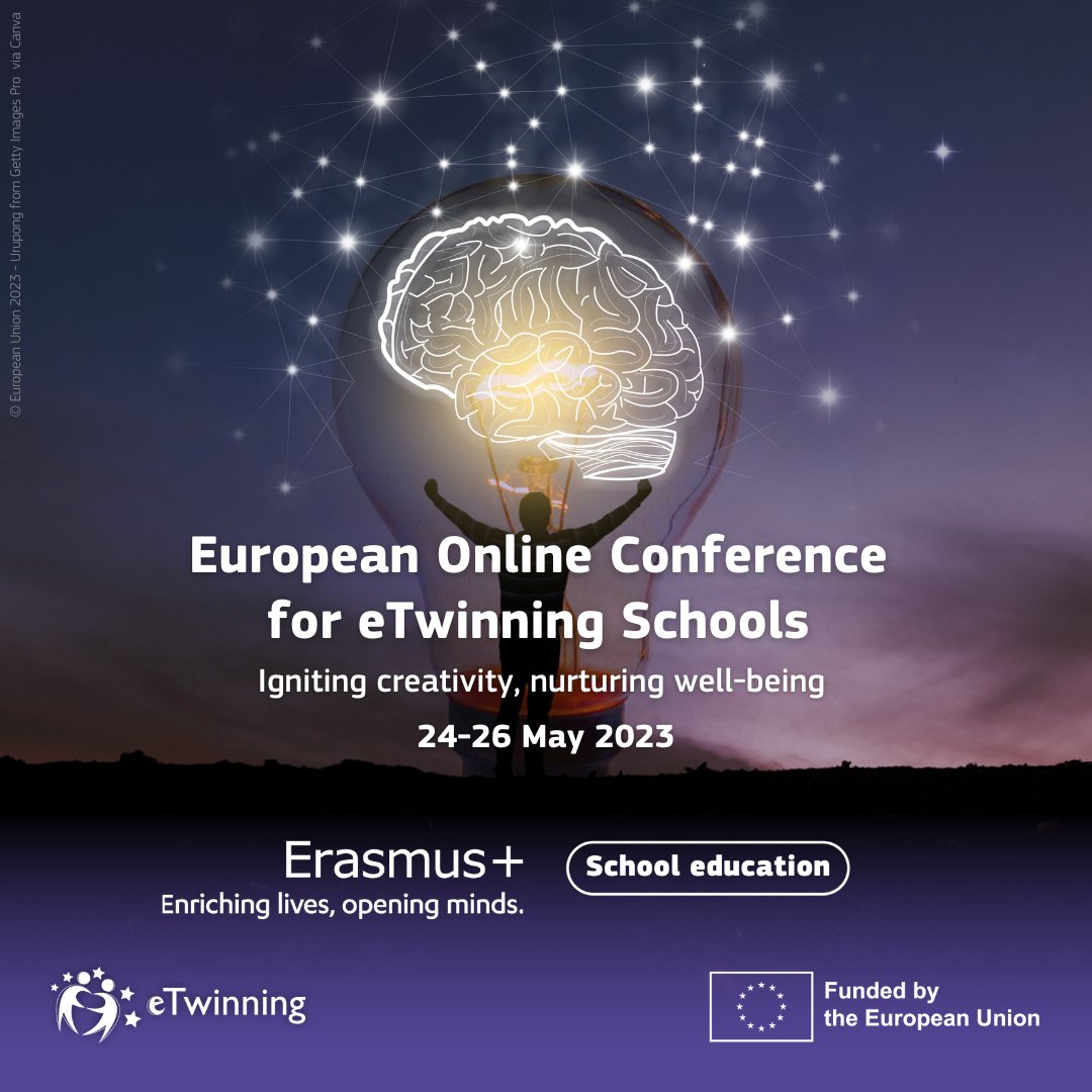 eTwinning Schools Conference has started!

🎥 Tune in now to hear the opening speech by Anna Maria Giannopoulou, Deputy Head of Unit ‘‘Schools and multilingualism’’

Join here: eu.eventscloud.com/website/11390/