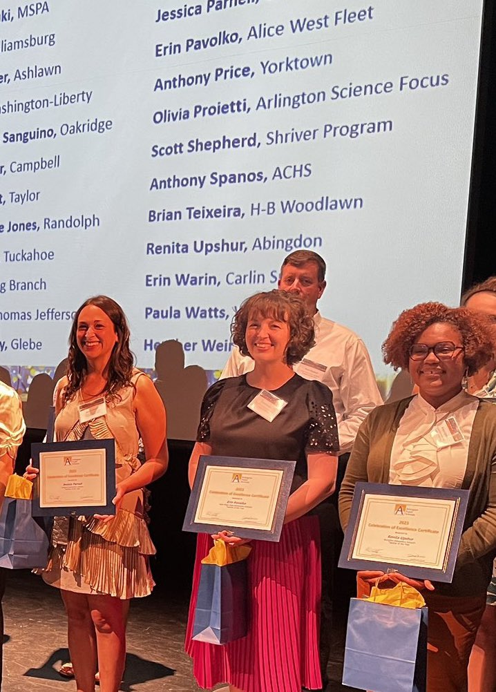 It was a great night celebrating Alice West Fleet’s teacher of the year nominee- Ms. P <a href="/APSFleetMusic/">APS Fleet Music</a>   Congrats and so we’ll deserved. <a href="/APS_FleetES/">Fleet ES</a> <a href="/APSArts/">APS Arts Education</a>