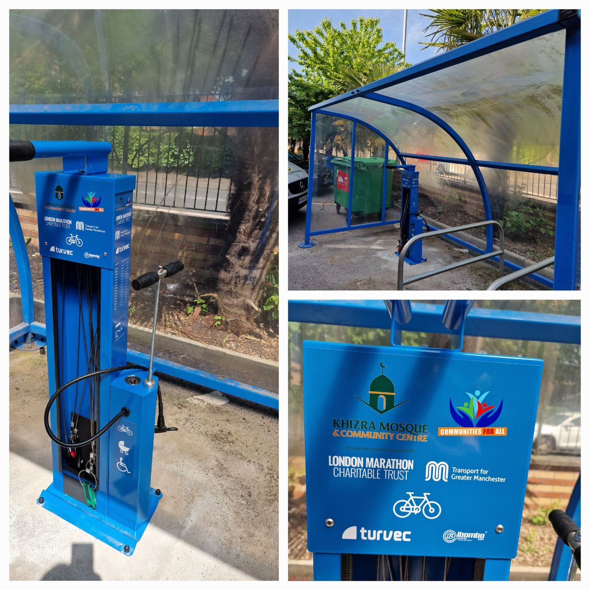 New addition to the centre to help the community be more active and look after their health and wellbeing. @WeAreCyclingUK @CyclingUKNews @OfficialTfGM @KhizraMosque