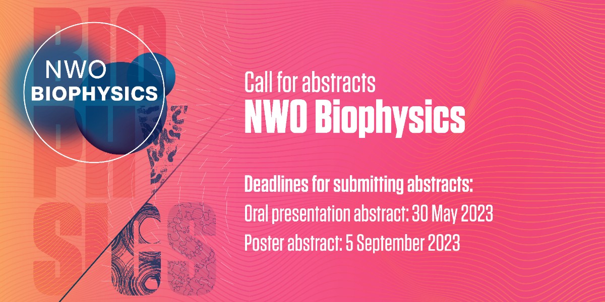 NWONieuws's tweet photo. Reminder: There is less than a week left to submit your abstract for an oral presentation at NWO Biophysics 2023. Would you like to present your research at the annual conference on physics of life? Submit your abstract now! https://t.co/EimZok0bH6 https://t.co/1m90DiiDVG