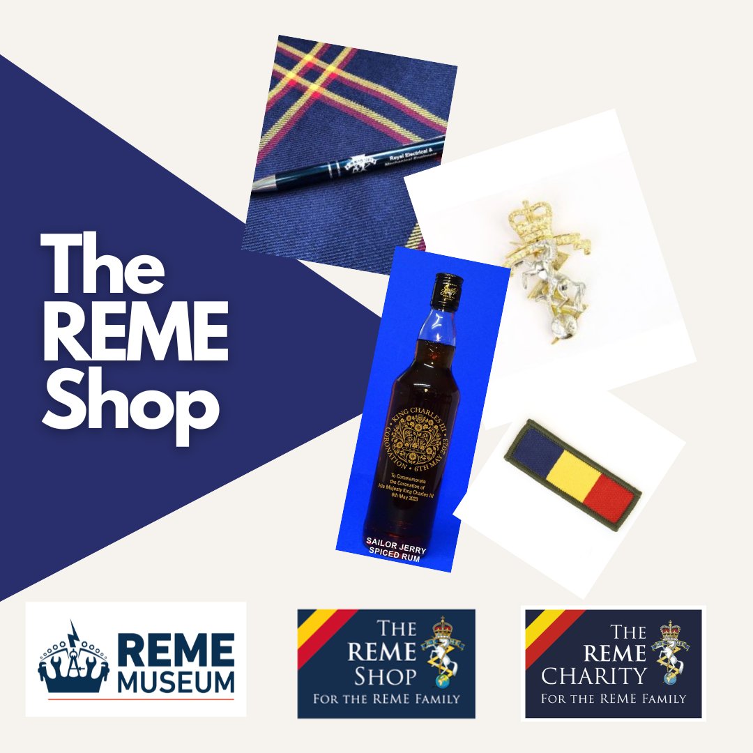 Check out the #TheREMEShop for unique treasures you can take home! 🤩 remeshop.org.uk #REME #REMECharity #OnceREMEAlwaysREME #REMEFamily
