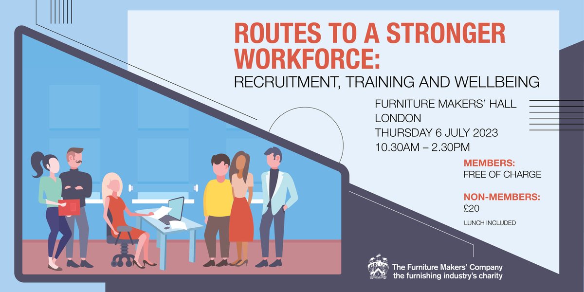 Join us for an event tailored for HR professionals in the UK furniture industry! 
6 July at Furniture Makers' Hall.

✅ Expert speakers sharing experiences
✅ Free resources to support recruitment, training, and wellbeing
✅ Networking opportunities 

eventbrite.co.uk/e/routes-to-a-…