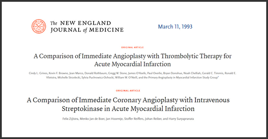 Over the last 30y, primary PCI (pPCI) has evolved from an experimental  ‘rescue’ intervention to an essential routine procedure responsible for saving millions of lives. However, its path to success required perseverance &amp; was far from smooth
➡️ow.ly/uwb250OuzAe <a href="/EricTopol/">Eric Topol</a>
