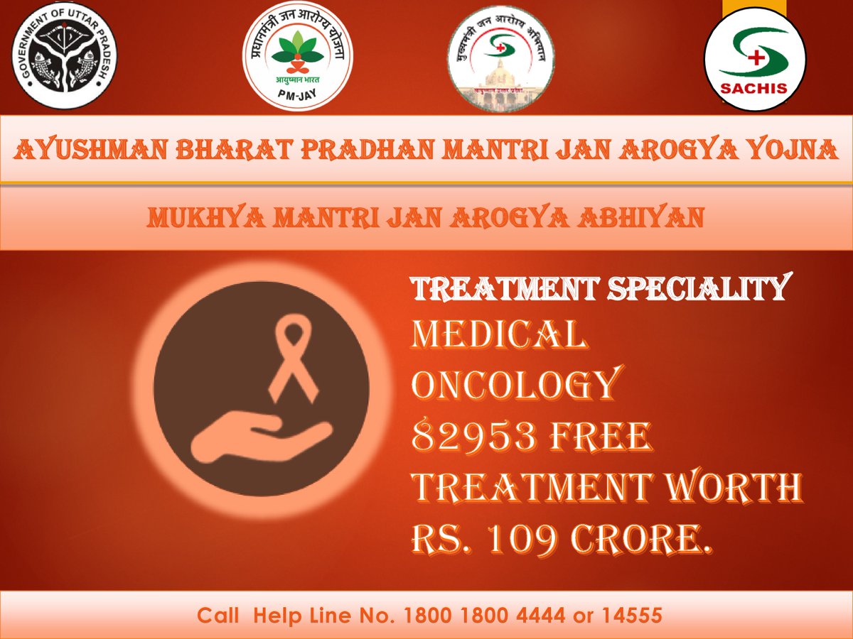 PmjayP's tweet photo. Under #ABPMJAY and #MMJAA , treatment facilities for Critical diseases such as #cancer are available in various #empanelledhospitals. Those suffering from this disease may get free treatment ( Chemotherapy, radiation therapy, surgeries & Others) through #Ayushmancards. https://t.co/EdPRxnGvYm
