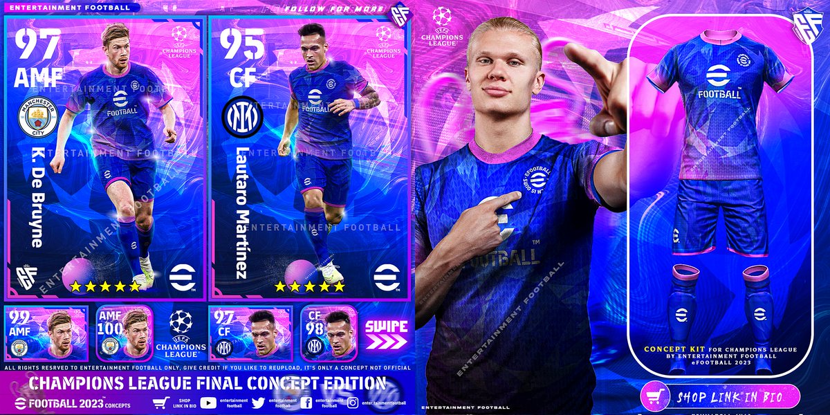 ENTERMTFB's tweet image. How about a UCL concept🎨

👇Check here,store

payhip.com/b/oqEmR

🔰Champions league Concept Card
🔰UCL new designed kit for eFootball 2023

&amp;amp; follow @ENTERMTFB for more contents.

Don&apos;t forget to 👉❤️ 🔄

#eFootball #soccer #carddesigns #ChampionsLeague #uclfinal #ucl2023