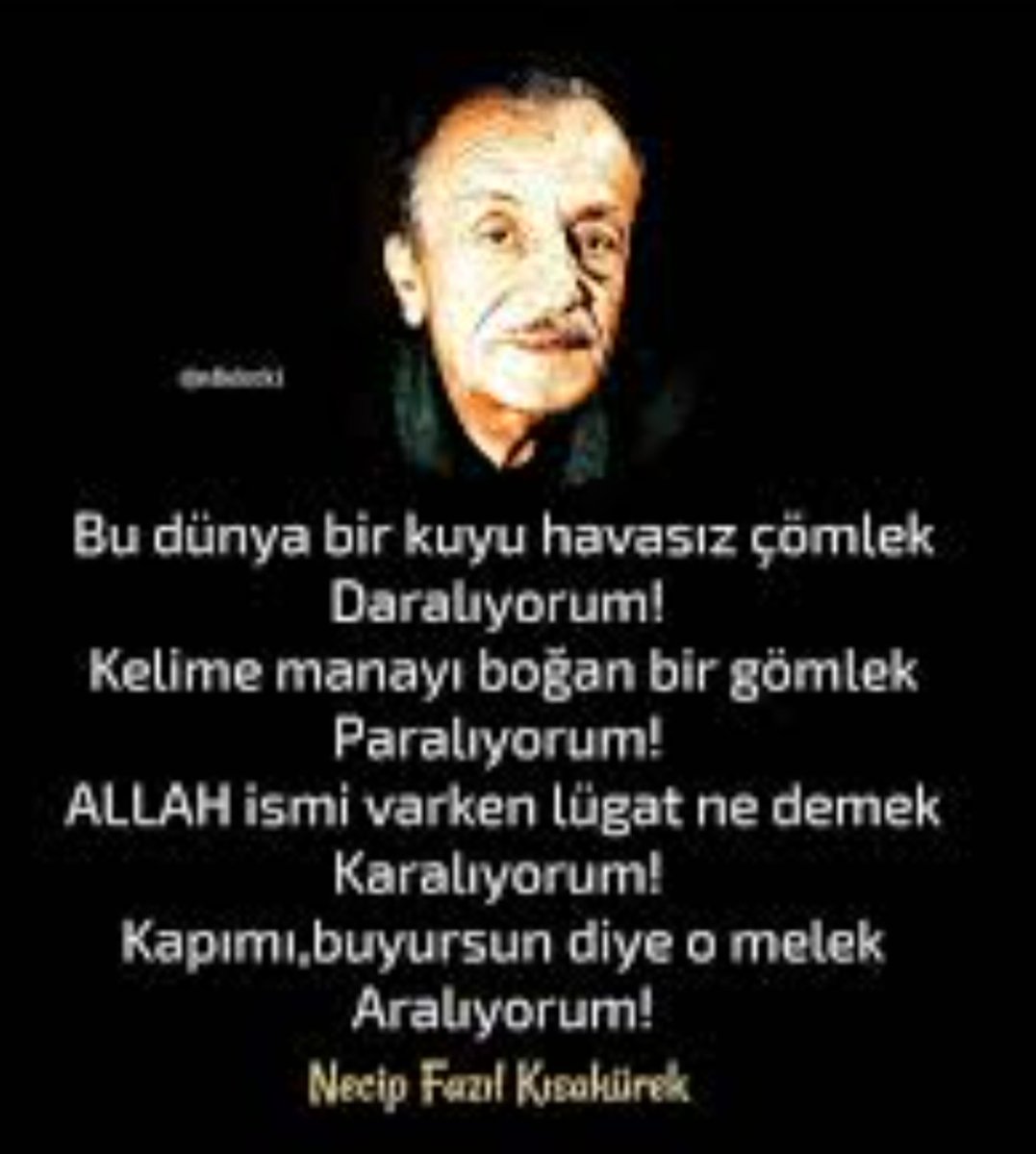 #necipfazılkısakürek 
#üstad