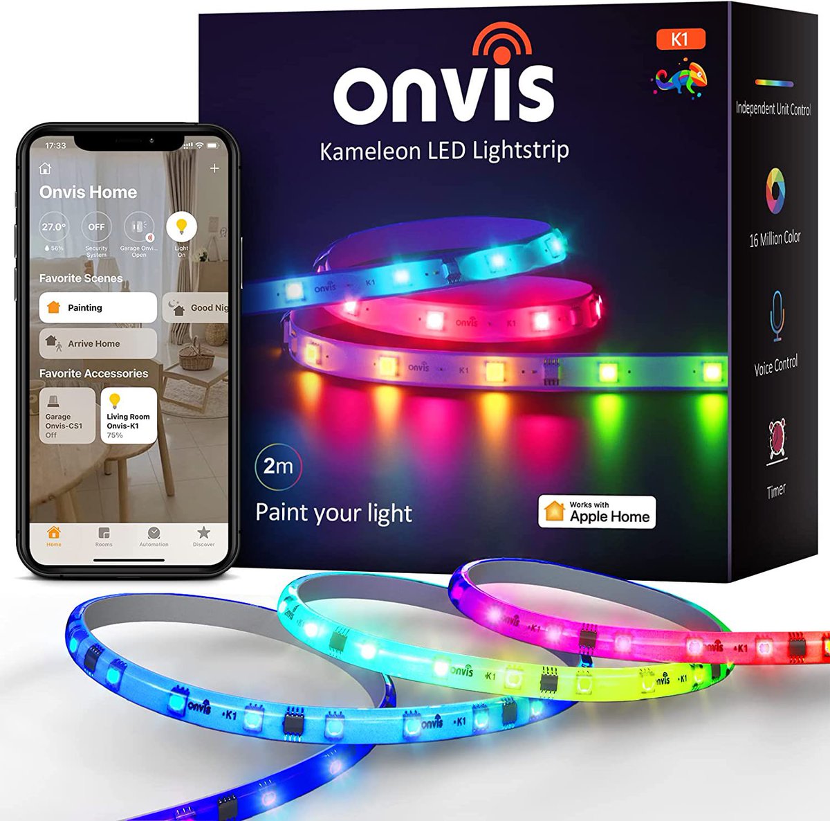 MicasaconApple's tweet photo. 🏠💡 ¡SORTEO ESPECIAL! 💡🏠

🌟 Estamos emocionados de anunciar que vamos a realizar un increíble sorteo en nuestro grupo de telegram de domótica con HomeKit 🎉. Y en esta ocasión, tenemos algo realmente espectacular para ti: ¡una tira LED ONVIS Kameleon K1! 🌈✨ https://t.co/yemfgbj53F