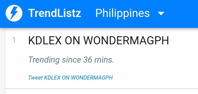 Trending number one Nationwide! 

Thank you <a href="/WonderMagPH/">Wonder</a> for this beautiful article.

wonder.ph/visuals/kd-est…

KDLEX ON WONDERMAGPH

#WonderxKDLex