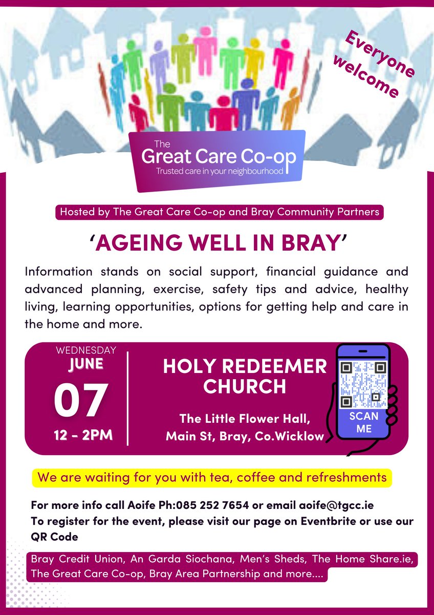 THE HomeShare (@thehomeshareie) on Twitter photo We are very excited to attend <a href="/GreatCareCoop/">The Great Care Co-op</a> <a href="/BrayAreaPartner/">Bray & North Wicklow Area Partnership 🇮🇪 🇪🇺</a> #AgeingWellInBray event on 7th June. We will be on hand to answer any questions about #homeshare
<a href="/gardainfo/">Garda Info</a> <a href="/IrishSheds/">Irish Men's Sheds Association</a> We are very excited to attend <a href="/GreatCareCoop/">The Great Care Co-op</a> <a href="/BrayAreaPartner/">Bray & North Wicklow Area Partnership 🇮🇪 🇪🇺</a> #AgeingWellInBray event on 7th June. We will be on hand to answer any questions about #homeshare
<a href="/gardainfo/">Garda Info</a> <a href="/IrishSheds/">Irish Men's Sheds Association</a>