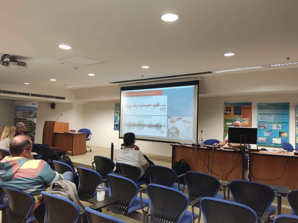 HcmrInOcean's tweet photo. 🗨️It was a great pleasure for @HcmrInOcean to welcome Dr. Anders Tengberg, Associate Professor at Chalmers Uni of Technology & Scientific Advisor at AANDERAA with the aim of presenting the new oceanological systems for measuring quantitative & qualitative parameters of #AANDERAA https://t.co/D218MHZsHu