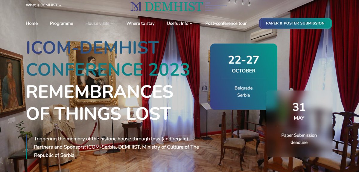 📢¡Últimos días! 

No olvidéis enviar vuestras fantásticas propuestas de ponencia para la #ConferenciaDEMHIST 2023 que celebraremos en octubre en Belgrado (Serbia).

¡Tenéis hasta el 31 de mayo!

Aquí la información 👉 belgrademhist.com