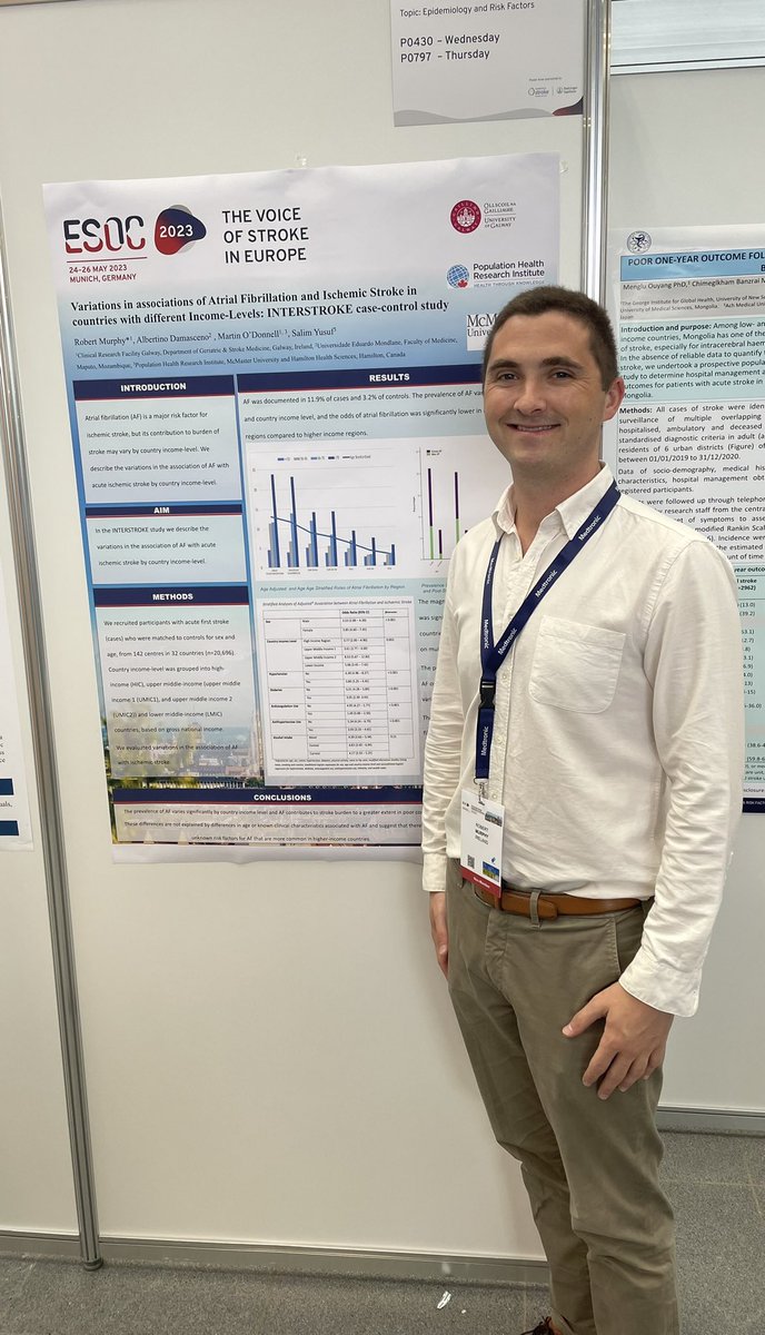 Excited to be at #ESOC2023 to present some work from my PhD and hear about a lot of great stroke research being done <a href="/ESOstroke/">European Stroke Org</a>
