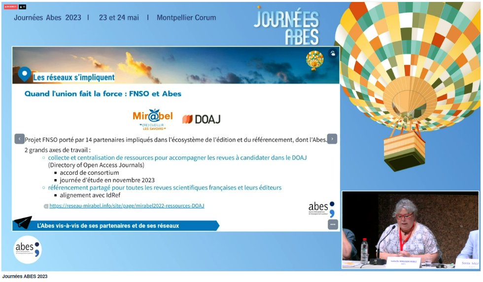 mirabel_revues's tweet photo. Les actualités de l'@com_abes aux #jabes23
Quand l'union fait la force : #Mirabel2022 @ouvrirlascience @DOAJplus
Avec notamment l'alignement avec #IdRef pour les structures éditoriales françaises : #MirabelAbes https://t.co/dwOaAKKUxM