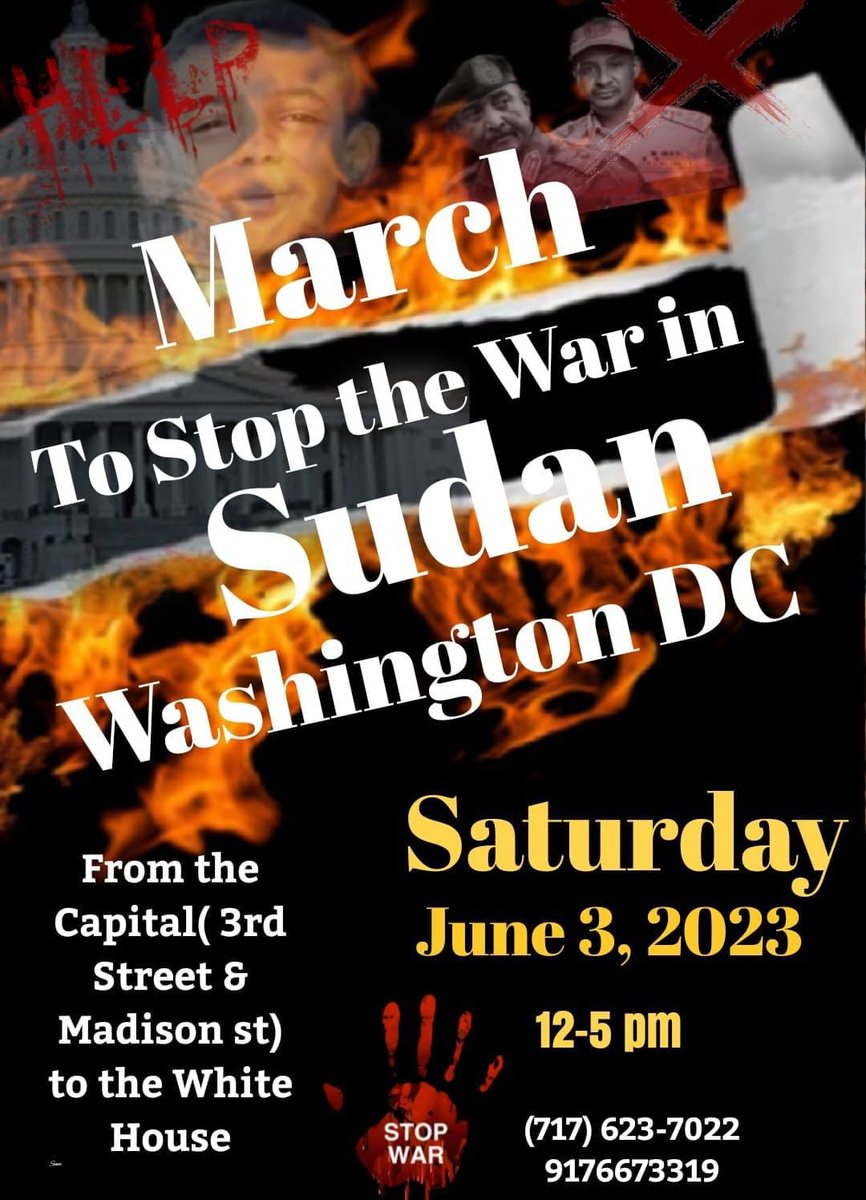 MobilizationG's tweet photo. #WashingtonDcMarch
#June3WashingtonMarch 
#StopWarInSudan 
#لا_للحرب 
#لا_للحرب_في_السودان 
#لا_للحرب_نعم_للسلام https://t.co/kEnRdBDwIl