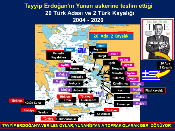 umityalim's tweet photo. TAYYİP ERDOĞAN'A VERİLEN OYLAR, YUNANİSTAN'A TOPRAK OLARAK GERİ DÖNÜYOR !... 
Türkiye toprak kaybediyor, Yunanistan genişliyor !...
TAYYİP ERDOĞAN'A OY VERMEK, YUNANİSTAN'A TOPRAK VERMEKTİR !...
Farkındamısınız ?...
https://t.co/m23gdvf9tp https://t.co/MNWBbXgsks