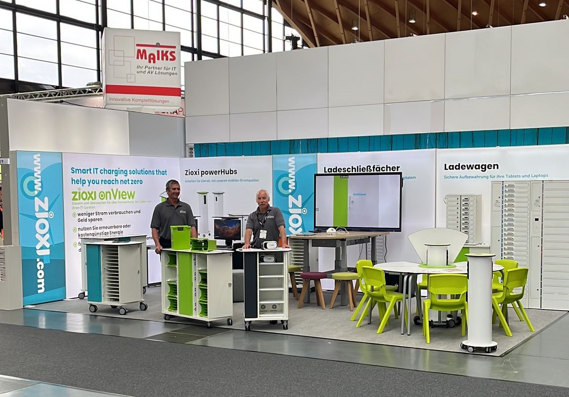 zioxiuk's tweet image. We are here at LEARNTEC (23 - 25 May 2023) on stand #P19 in the DMA Arena  showcasing a range of brand new products that both help safely store IT devices AND save power ⚡️, reduce costs 💰and achieve Net Zero goals 📉! #learntec30 #learntec2023 #edutech