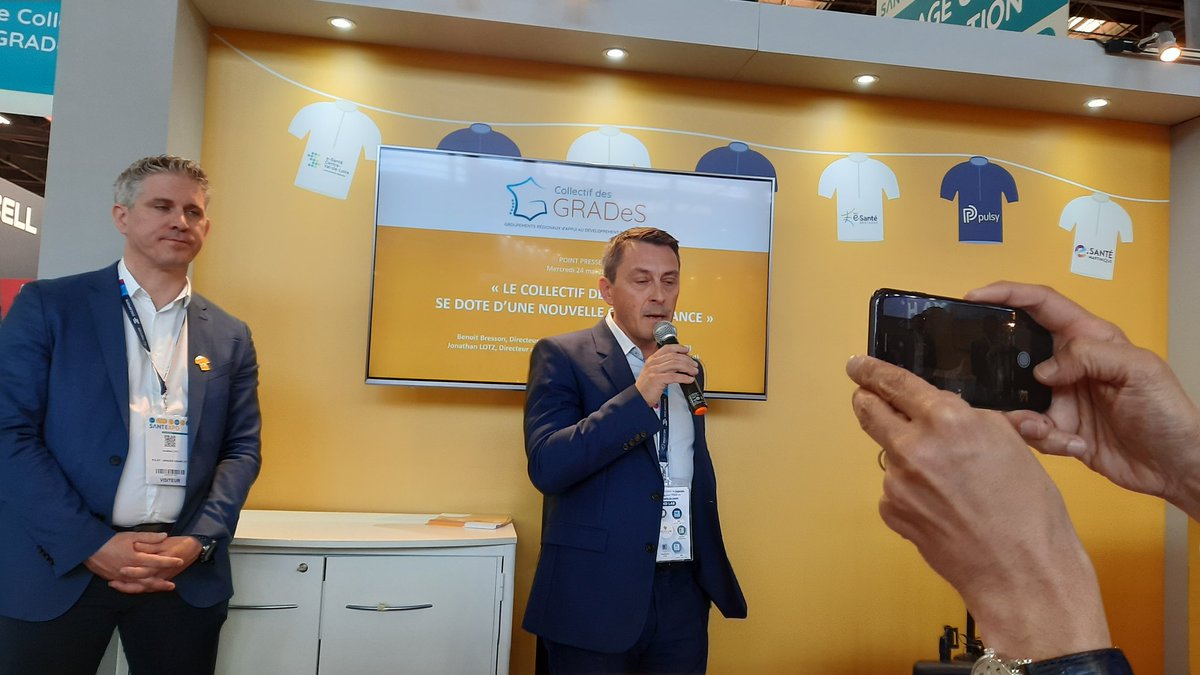 DGuilgot (@delphineguilgot) on Twitter photo Point presse du Collectif des GRADeS : changement de nom, nouvelle gouvernance, perspective,.. retrouvez-nous stand L32 #SANTEXPO <a href="/ESEA_NA/">ESEA Nouvelle-Aquitaine</a> @eSanteIDF @esanteBretagne @GIPesanteOcc <a href="/esantebourgogne/">esante bourgogne</a> <a href="/pulsy_grandest/">Pulsy</a> <a href="/GCSeSante/">GCS e Santé Picardie</a> @GcsNeS <a href="/tesis_974/">GCS TESIS e-santé</a> @GIPeSanteCentre <a href="/gcsarchipel971/">GRADeS Archipel 971</a> .... Point presse du Collectif des GRADeS : changement de nom, nouvelle gouvernance, perspective,.. retrouvez-nous stand L32 #SANTEXPO <a href="/ESEA_NA/">ESEA Nouvelle-Aquitaine</a> @eSanteIDF @esanteBretagne @GIPesanteOcc <a href="/esantebourgogne/">esante bourgogne</a> <a href="/pulsy_grandest/">Pulsy</a> <a href="/GCSeSante/">GCS e Santé Picardie</a> @GcsNeS <a href="/tesis_974/">GCS TESIS e-santé</a> @GIPeSanteCentre <a href="/gcsarchipel971/">GRADeS Archipel 971</a> ....