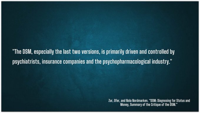 The Politics of Trauma (and why cPTSD will never be in the DSM)
https://www.youtube.com/watch?v=AGjDCU3x-As