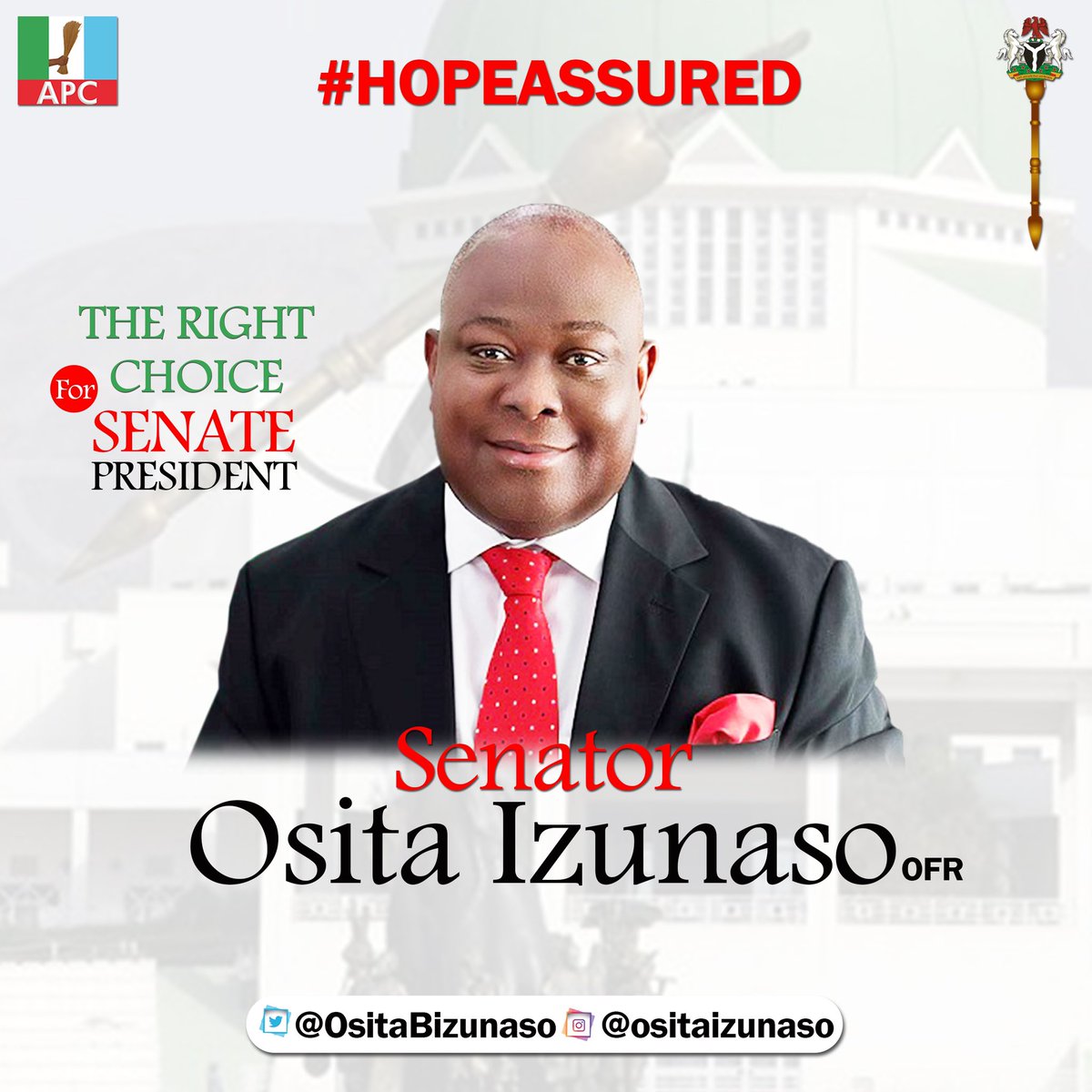 ositaBizunaso's tweet photo. In a recent comprehensive assessment conducted by APC News online Television, encompassing opinions from Nigerian professionals, politicians, and media practitioners, it has become increasingly evident that my candidacy for the position of Senate President
#HopeAssured https://t.co/iWrz6V24AJ