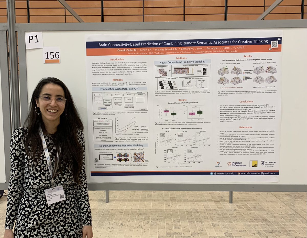 Marcela Ovando-Tellez (@marcelaovando) on Twitter photo Interested in creativity ? Come to see my poster P1.156 to know more about the Neurocognitive patterns of creative thinking ❤️ @emmavolle <a href="/InstitutCerveau/">Institut du Cerveau - Paris Brain Institute</a> #NeuroFrance2023 Interested in creativity ? Come to see my poster P1.156 to know more about the Neurocognitive patterns of creative thinking ❤️ @emmavolle <a href="/InstitutCerveau/">Institut du Cerveau - Paris Brain Institute</a> #NeuroFrance2023