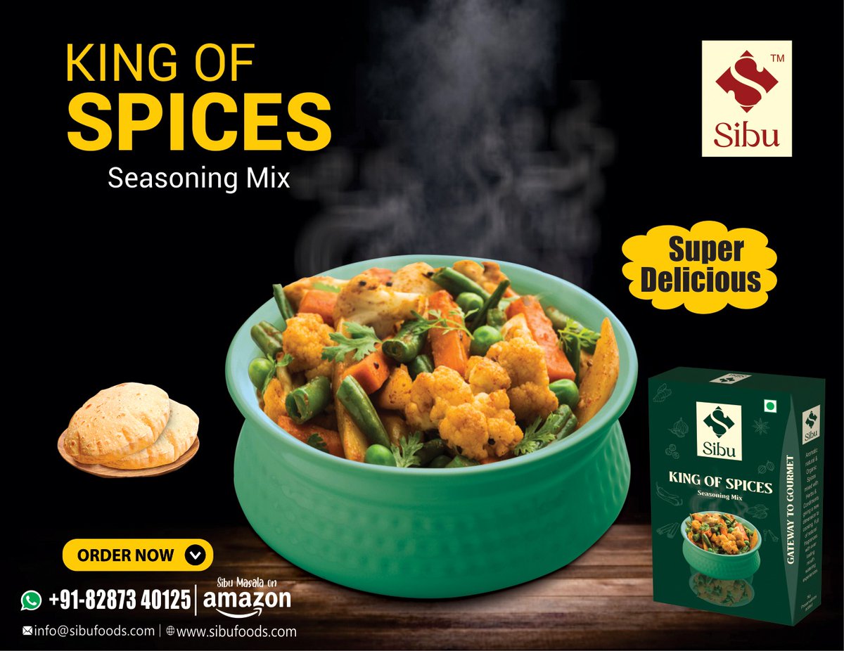 **Taste that makes your taste bud say thanks**!!
For Enquiry:- 8287340125

#sibufoods #sibu #foodstagram #foods #instagood #trending #foodie #india #chefchoice #cooking #recipeoftheday #recipes #vegetarian #vegan #kingofspices #mixveg #mixvegmasala #cuisine #masalas #siburecipes