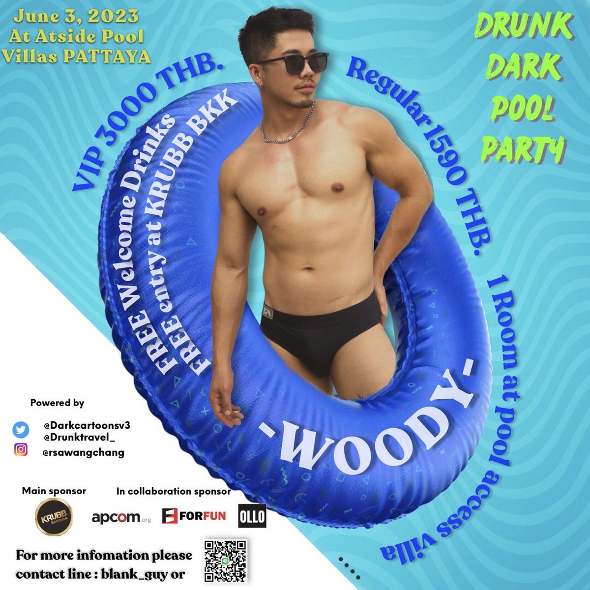 drunktravel_'s tweet photo. พบกับหนุ่มๆนายแบบได้ในงาน
ซื้อบัตรได้ที่ https://t.co/fzKnMZoKqC 
เสียงเพลง ห้องพักริมสระ และเพื่อนใหม่ๆ
มาปาร์ตี้ไปกับเรา 3 มิย นี้ AtSide Pool Villa, พัทยา
สนับสนุนโดย: @krubb_bkkth @forfunbangkok @apcom @ollothailand 
จัดโดย: @rspublicfun1 @darkcartoonsv3 @drunktravel_ https://t.co/b1gOvTGuqr