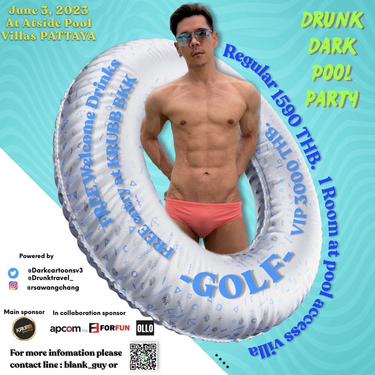 drunktravel_'s tweet photo. พบกับหนุ่มๆนายแบบได้ในงาน
ซื้อบัตรได้ที่ https://t.co/fzKnMZoKqC 
เสียงเพลง ห้องพักริมสระ และเพื่อนใหม่ๆ
มาปาร์ตี้ไปกับเรา 3 มิย นี้ AtSide Pool Villa, พัทยา
สนับสนุนโดย: @krubb_bkkth @forfunbangkok @apcom @ollothailand 
จัดโดย: @rspublicfun1 @darkcartoonsv3 @drunktravel_ https://t.co/b1gOvTGuqr