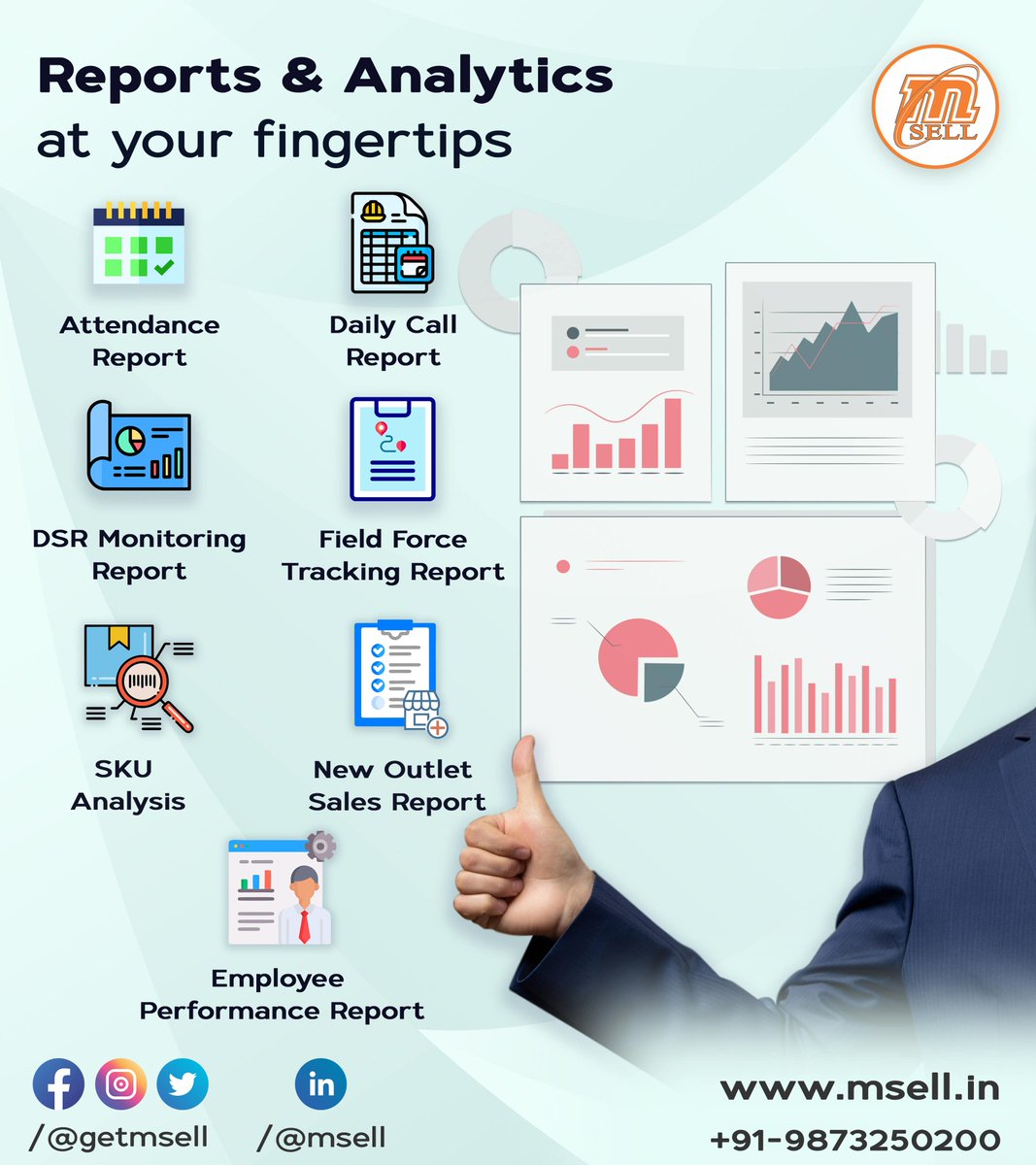 Analyze the data of your sales in one place and make effective decisions with mSELL - Sales Automation Solution.

Contact us directly @ +91-9873250200.

#salesforceautomation #salesautomation #fmcgindustry #fmcg #cpg #cpgindustry #saas #msmesector #india #foodandbeverage