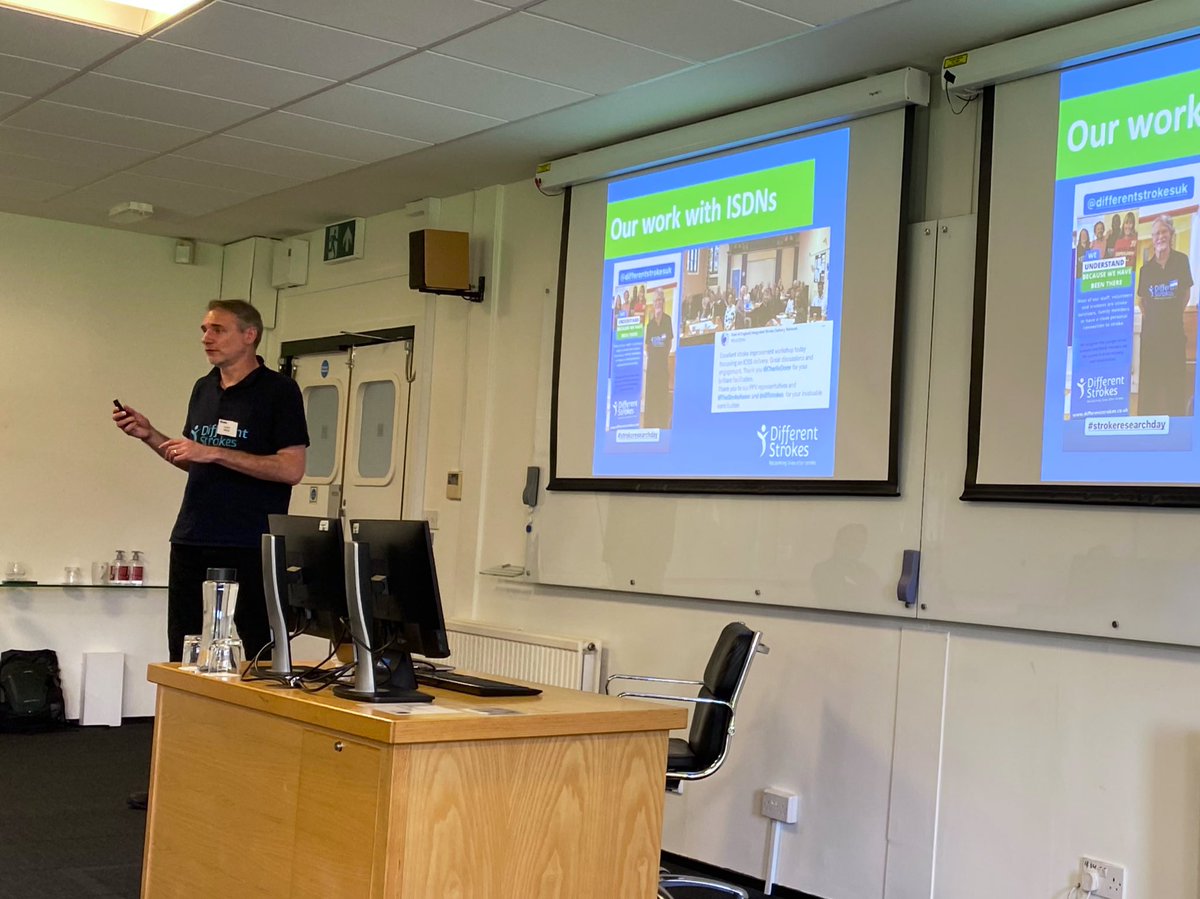 Em_Garratt's tweet photo. Delighted to attend + present at the sleep after stroke workshop with @MattWeightman26 @Mels_Science and colleagues. Great intro to their survey highlighting how important stroke survivors place sleep in their recovery + @diffstrokes updates on their support services #strokerehab https://t.co/dSk3iydQC8