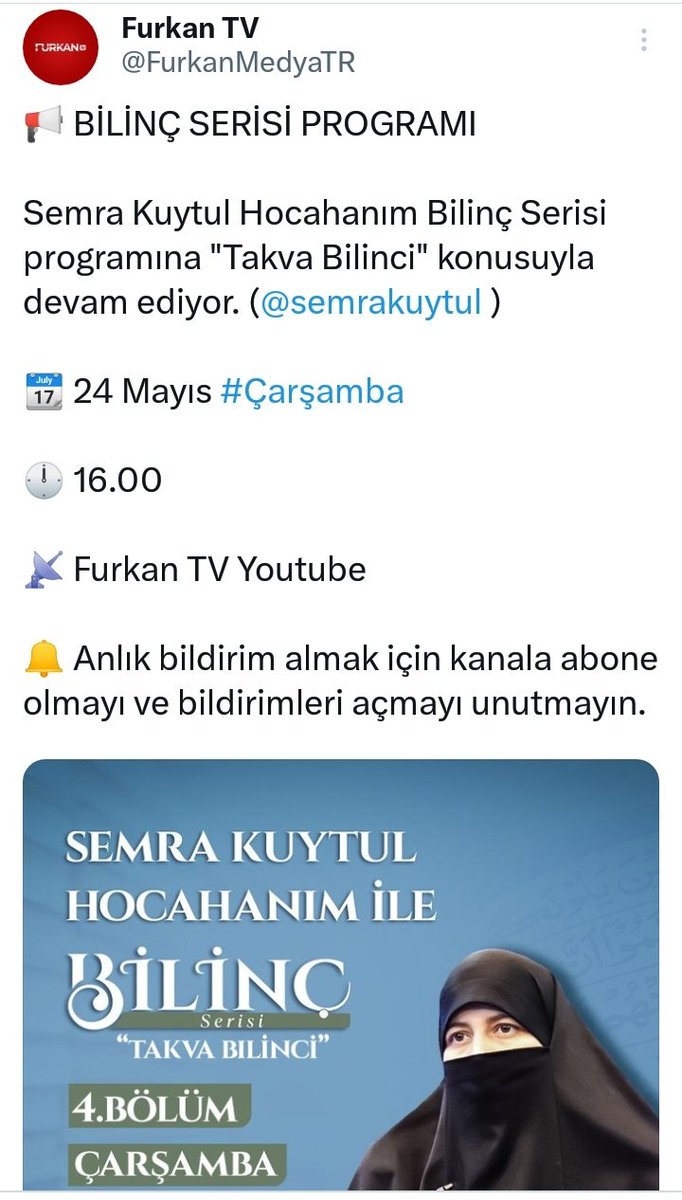 Bugün Furkan Tv yayınımızda bu konuda kısa bir açıklama yapacağım inşallah.. Üzerimizde oynanan oyunları bozmaya kararlıyız..
Niyetleri Allah bilir, kalpleri Allah görür biz ise yapılanı net olarak görmeliyiz.. 

#FurkanHareketi