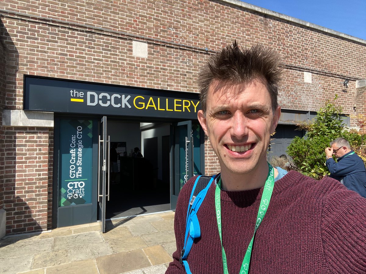 Day 2 of #CTOCraftCon Come say Hi. Especially keen to talk about FOSS and remote work.