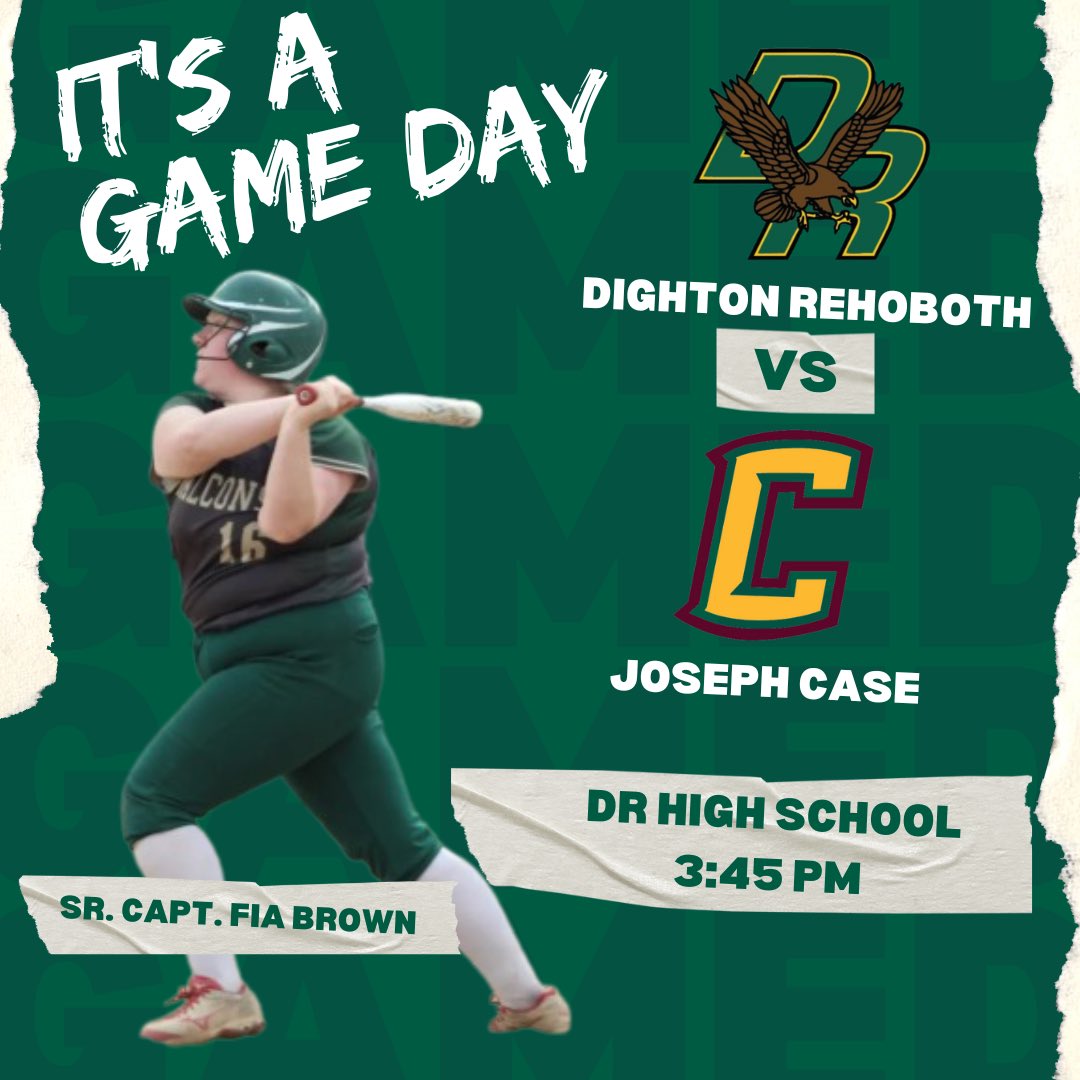 🥎ＧＡＭＥＤＡＹ🥎
•
🆚 JOSEPH CASE
⏰ 3:45 PM
🏟️DR HIGH SCHOOL
•
WE ARE DR