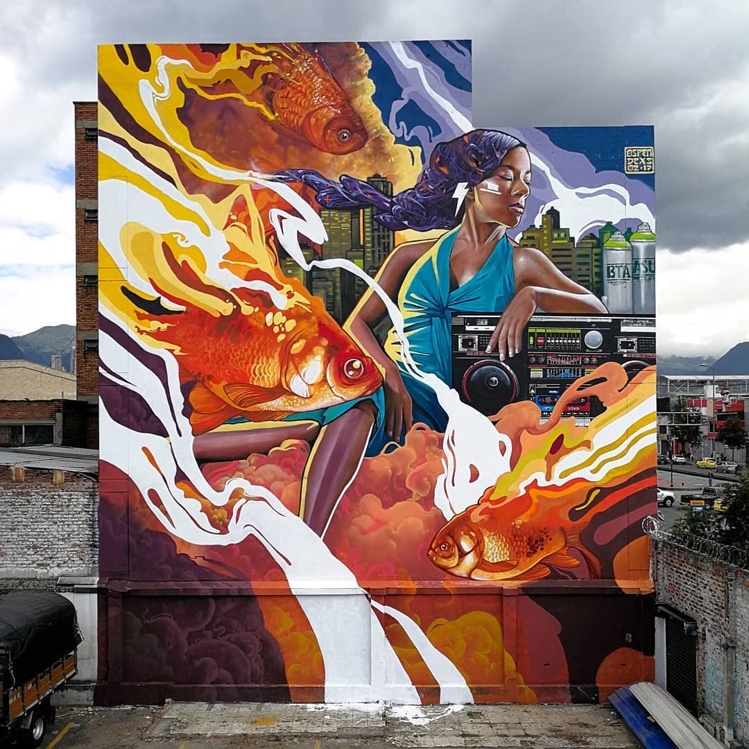 #Streetart by #DEXS + #OzMontanía + #Ospen @ #Bogota, Colombia, for #FestivalHipHopalParque
More info at: barbarapicci.com/2023/05/24/str…
#streetartBogota #streetartColombia #Colombiastreetart #arteurbana #urbanart #murals #muralism #contemporaryart #artecontemporanea