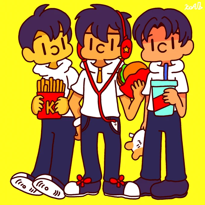 ふくよかな顔の男の子を 日々描いています  #1日でフォロワー何人増えるかチャレンジ