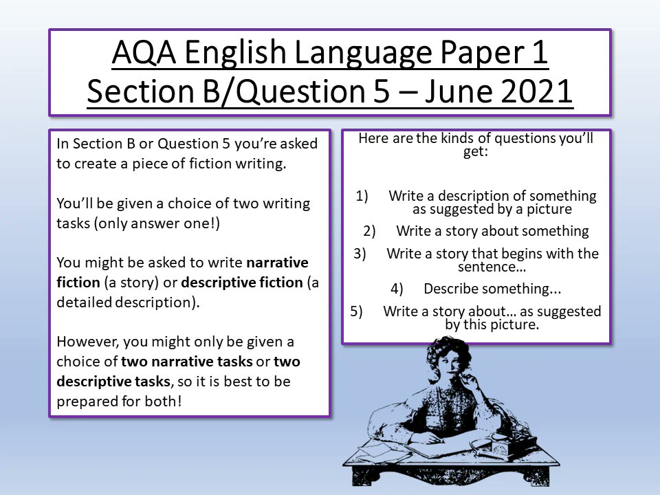 Need creative writing #revision resources? These Paper 1 packs may help:
englishgcse.co.uk/search?page=1&…
#teamenglish #edutwitter #teachertwitter #gcses #gcses2023 #exams #revise #school #students #teacher #teaching #gcse #gcse2023 #language #aqa #edexcel #eduqas