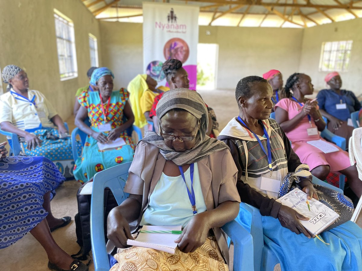 Nyanam_intl's tweet photo. Today, in partnership with @ti_kenya we have began a 3-day training for 29 #NyanamWidows on land and property rights using our curriculum “WOMEN’S PROPERTY RIGHTS: A journey to land ownership.”
#landownership #righttoland
#WidowsHumanRights https://t.co/m7CanYaBpn