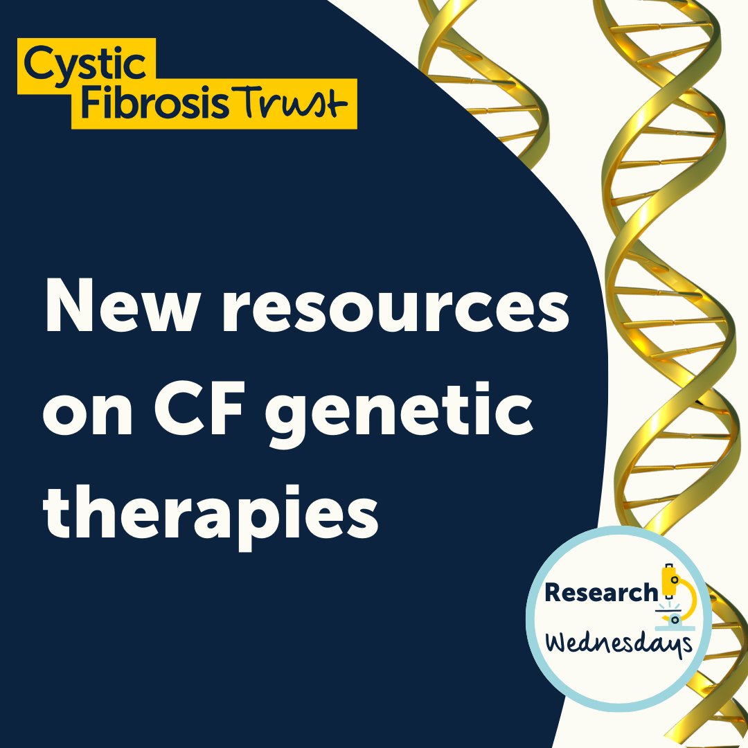 With the first genetic therapy clinical trials for CF in the UK planned for later this year, we are excited to launch a new online information resource – which includes FAQs, video Q&amp;As and a glossary. 

ow.ly/xE6g50OvesF  

#cftrust #genetictherapies #researchwednesdays