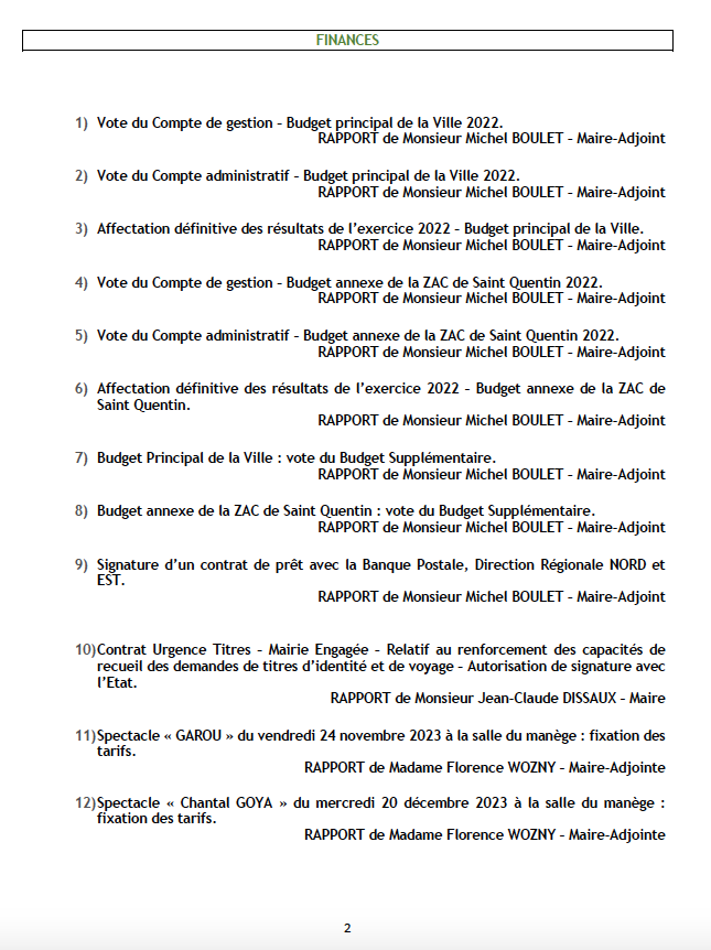 AireNouvelle1's tweet photo. CONSEIL MUNICIPAL !

Mardi 30 mai 2023 à 20 H 00, salle des mariages, 2° étage de l'Hôtel de ville !

Au programme, 18 délibérations ! https://t.co/Gy4DBmlCXg