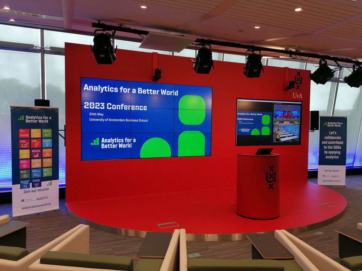 The stage is ready! We are counting the minutes for <a href="/ABWInstitute/">Analytics for a Better World</a>'s #ABWConference2023!