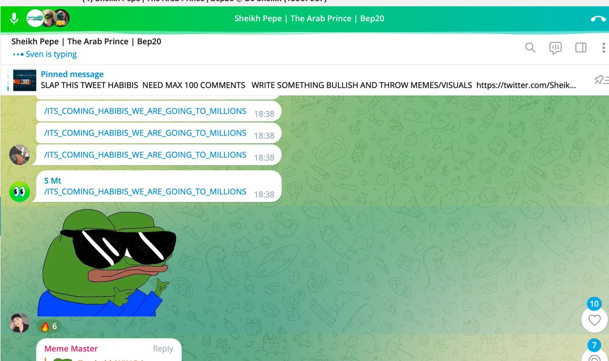 GM <a href="/OfficialTravlad/">Travladd Crypto 𐤊</a> did you had your Cappuccino ☕️

#Sheikhpepe #Sheikhpepearmy #Pepe #Pepearmy #Moonshot #1000x #Dubai #Coffee #HABIBI