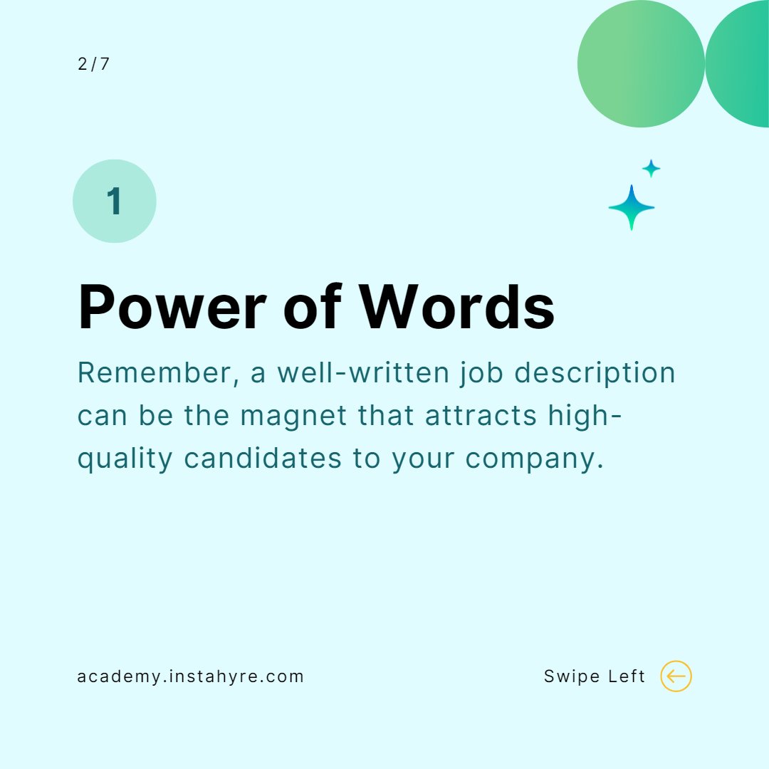 Instahyre's tweet image. Craft job descriptions that turn heads! Join Instahyre Academy and make your talent acquisition game stronger.

Enroll at: bit.ly/3ZX7lTn

#RecruitmentTips #HRTrends #JobDescriptions #TalentAcquisition