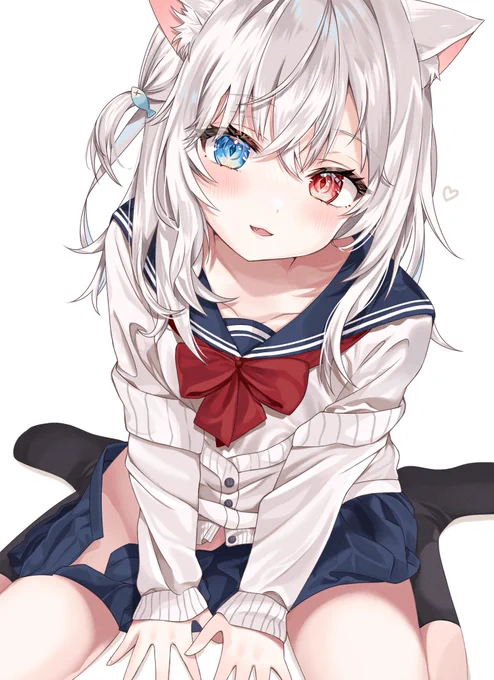 #1日でフォロワー何人増えるかチャレンジ ケモミミと白髪が好きですよろしくお願いします